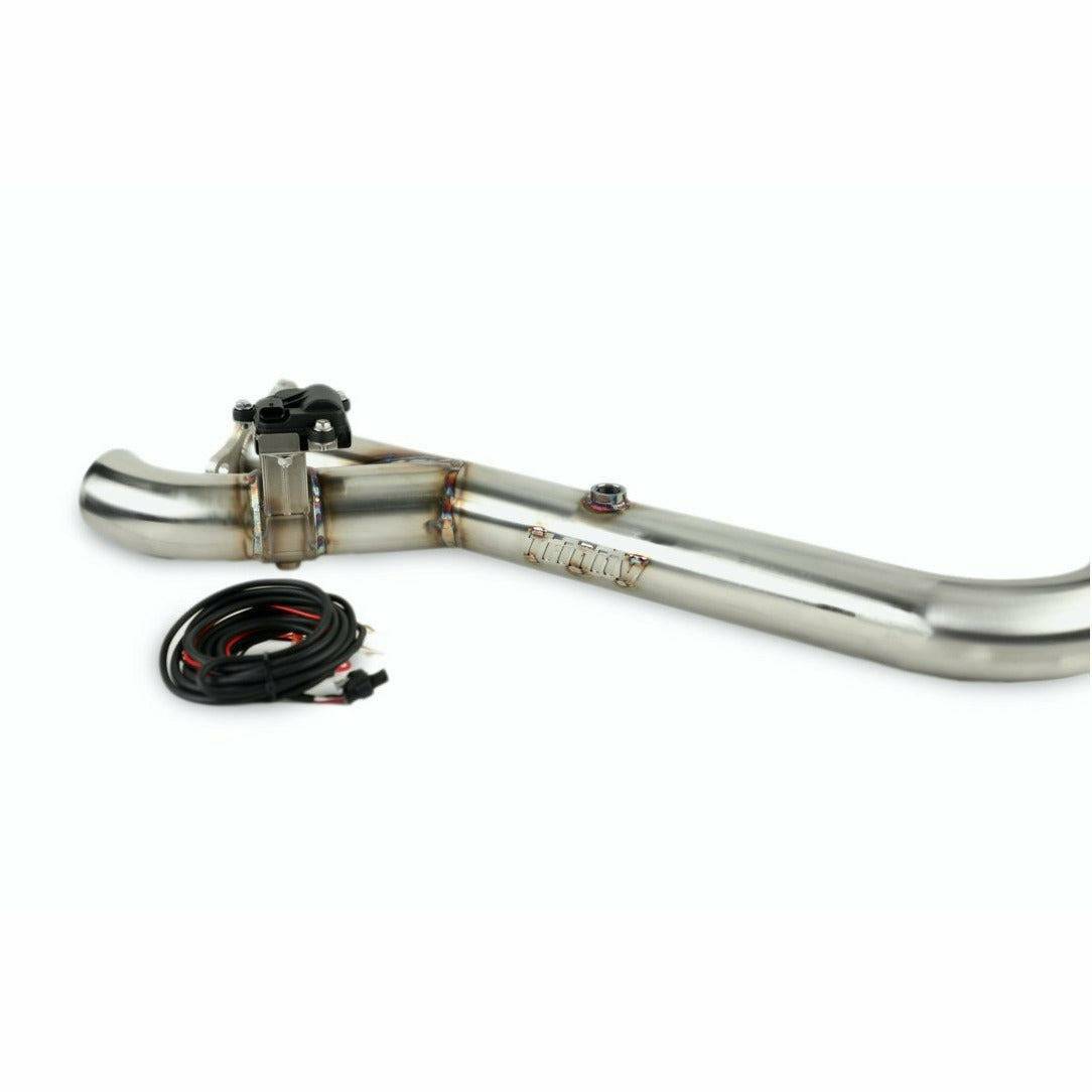 Polaris RZR Turbo Side Piece Header Pipe with Electronic Cutout