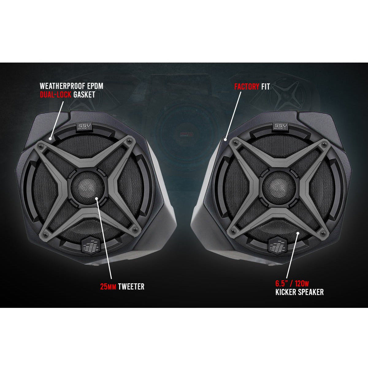Can Am X3 5-Speaker Audio System