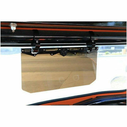 12" Tinted Aluminum Visor with 1.75" Clamps