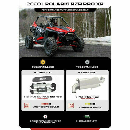 Polaris RZR Pro XP Performance Series Slip On Exhaust