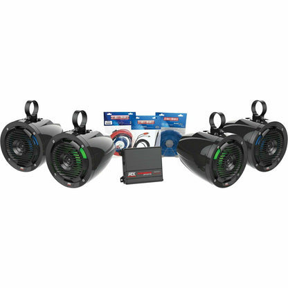Universal 4 Amplified Cage Mount Speakers