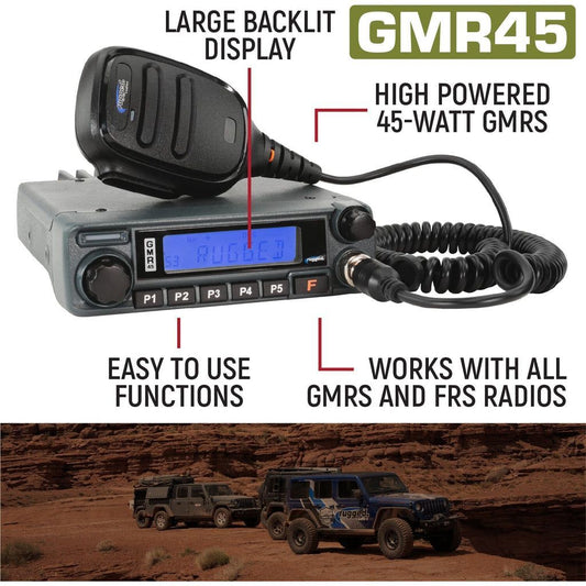 GMR45 High Power Band Mobile Radio with Antenna