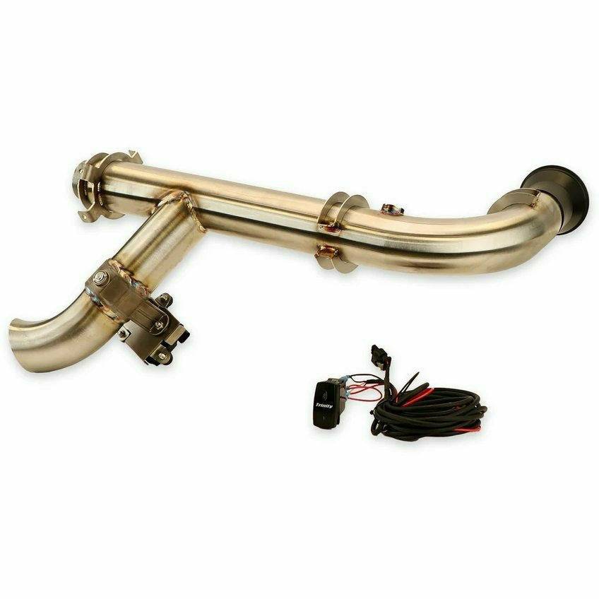 Can Am X3 Side Dump Header Pipe with Electric Cutout
